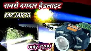 MZ M963 Headlight Unboxing & Review/MZ Zooming Torch/MZ powerfull Torch 1km Long Renge #mztorchlight
