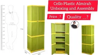 Cello Plastic Novelty Large Almirah Unboxing and Assembly Step by step | Novelty Large |