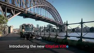 Bucher Municipal CityCat V20e, all electric Sweeper