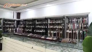 Sample room display of China belt factory