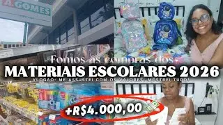 VOLTA AS AULAS: Gastamos mais de 4 MIL no material escolar dos nossos filhos! 😱 | VLOGÃO DE COMPRAS📚