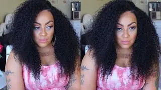 MOST NATURAL LOOKING CHEAP VIRGIN BRAZILIAN DEEP CURLY LACE FRONT Dyhair777.com