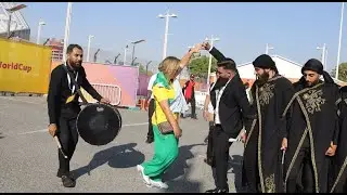 شو رأيكن بهيك لآعب برازيلي نزلت تتحداني بالدبكة | مين أشطر وأقوى Brazilian Dabke