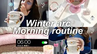 Trying the 6AM That Girl Routine ❄️✨ Cozy & Productive Winter Edition