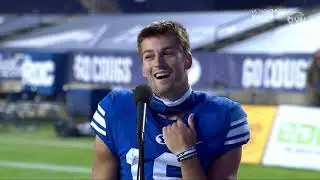 Gunner Romney Post Game Interview - BYU vs. LA Tech 10/2/20