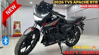 Apache RTR 160 New Model 2026 💥 | Price, Mileage & Exhaust Sound 😱 EMI PLANS