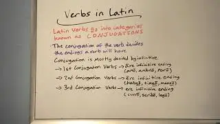 Latin Verb Endings and Present Active System