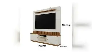 Review: Estante Ripado para Tv 70 Polegadas Florian&oacute;polis Off White / Amendoa