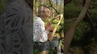 Хроматическая лира из цельного клёна / chromatic lyre #lyre #творчество