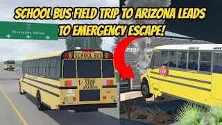 *CRAZY* Greenville Wisconsin School Bus Field Trip EMERGENCY EVACUATION Roblox Roleplay