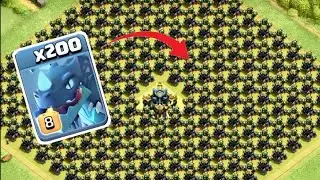 200 Electro Dragons VS Base Full Of Air Defence
