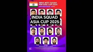 India dream XI for 2025 Asia Cup #IndianCricket #TeamIndia #BleedBlue #CricketLovers #CricketFever