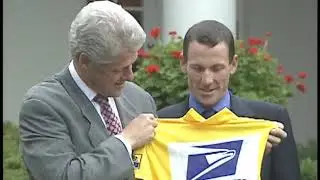 President Clinton with Lance Armstrong (1999)
