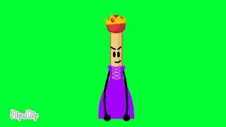 Match (Princess) Throwing Her Dress Off Green Screen