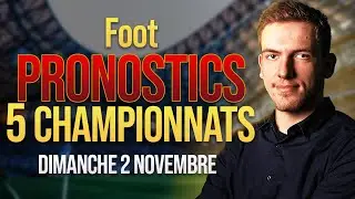 Football predictions for Sunday, November 2nd - Manchester City vs. Bournemouth, Brest vs. Lyon, ...