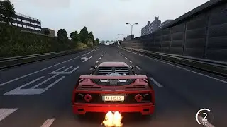 Beautiful F40 full send ASSETTO CORSA | ULTRA REALISTIC GRAPHICS | KEYBOARD CONTROL(no wheels://)