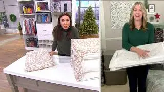 Periea Set of 2 Jumbo Collapsible Storage Boxes on QVC