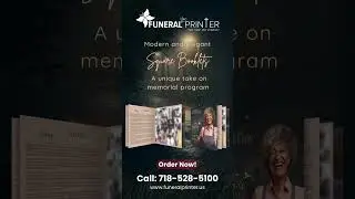 Square Booklet Program Printing In Queens New York   #newyorkshorts #funeralservice #newyorkcity