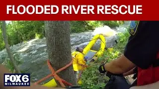 Menomonee Falls river rescue: bodycam | FOX6 News Milwaukee