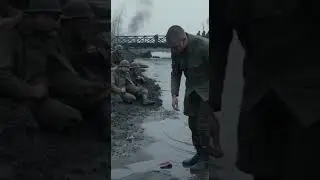 Buried Surrender &mdash; planted flag triggers collapsing bridge #epic  #military #soldier #army #ww2