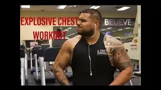 Explosive Chest Workout | Muscle Growth | Dieting tips (VLOG)
