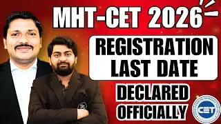 MHT-CET 2026 Registration Last Date ⚠️ | 2 Attempts &ndash; Single Form Filling Explained 🔥 | Dinesh Sir