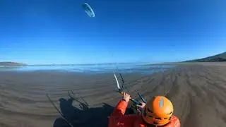 Active Kerry Kite Buggy Kerry 02.02.2025 Fly Surfer Peak 13m2 part1