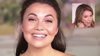 EVE PEARL Blush, Bronzer & Illuminator withDual Fan Brush on QVC