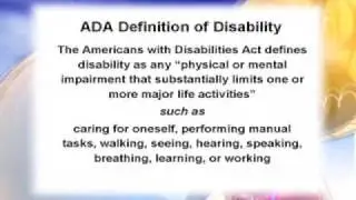 Definitions & Types of Disabilities