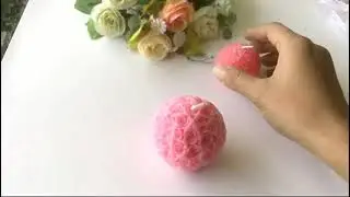 Rose Ball Candle Favor BETER-LZ005
