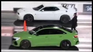 Dodge Demon 170 Gets SMOKED by Audi RS3 in Insane Nighttime Drag Race!