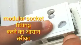 modular socket fitting //modular socket cannection//modular socket board fitting //socket assembling