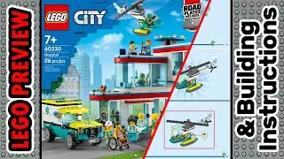 PREVIEW: 60330, LEGO CITY, Hospital​ & Building Instructions! LEGO 2022