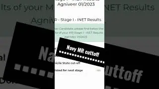 indian navy Mr official cutoff #navy #new #2023 #ssc #today #upsc #motivation #hardstudy #study #iaf