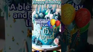 05 August Birthday Wishes 🌷🩷🌷🩵 | Happy Birthday Song #happybirthday #august #birthdaystatus #shorts