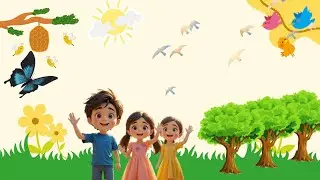 🌸 Cute Kids Garden Adventure | 3D Cartoon Story for Kids | Funny Bunny & Butterfly Friends #cartoon 