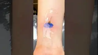 mini flower tattoo for girl by @tilda_tattoo