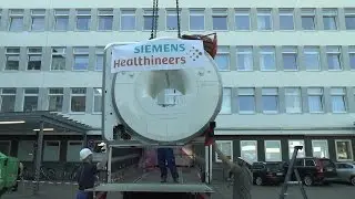 Aufstellung eines MRT-Ger&auml;tes im Sixtus Hospital