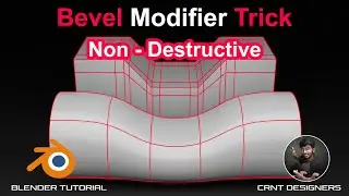 Bevel Modifier Trick For Non-Destructive Modeling _ Blender Topology Tutorial _ #20