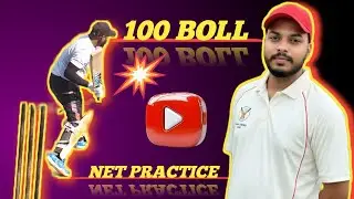 Khatarnak Net Practice || 100 Balls Challenge! 🔥#Cricket#NetPractice#BattingDrills#100BallsChallenge