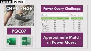 Power Query Challenge: Approximate Match in Power Query (PQC07)