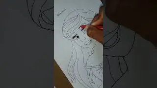 Drawing Ariel #disney #littlemermaid2023