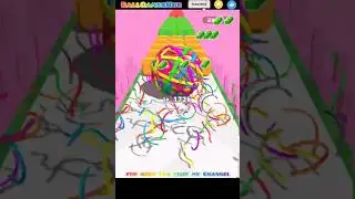 Rubber Ball 2048 Runner Gameplay | Smooth Bounce Run #shorts
