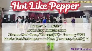 Hot Like Pepper Linedance/핫 라이크 페퍼 라인댄스/Easy Intermediate 