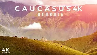 Georgia Relaxation Journey | Caucasus Mountains, Tbilisi & Monasteries in 4K ULTRA HD