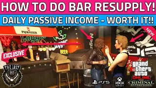 How to Do Bar Resupply Missions and Have Patrons Hanging Out! MC Clubhouse Bar Income GTA 5 Online