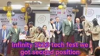 infinity 2k23 tech fest we got second position / iimt collage /lloyd collage /gl bajaj /collagevlogs