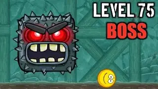 RED BALL 4 #17 - LEVEL 75 - BOSS - INTO THE CAVES - WITH MEMES.