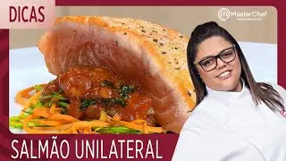 SALMÃO UNILATERAL e ESPAGUETE DE LEGUMES com Dayse | DICAS MASTERCHEF