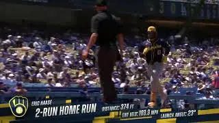 Eric Haase's 1st home run of the season is a 2-run shot